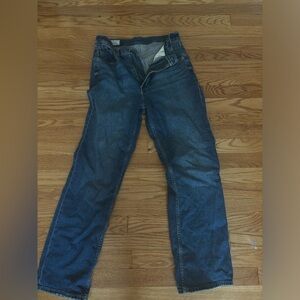 petite size 27 high rise loose jeans from Gap